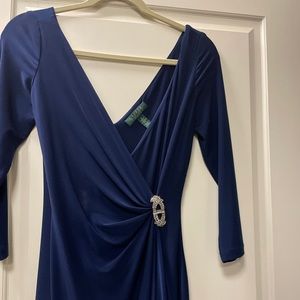 Ralph Lauren Navy Gown